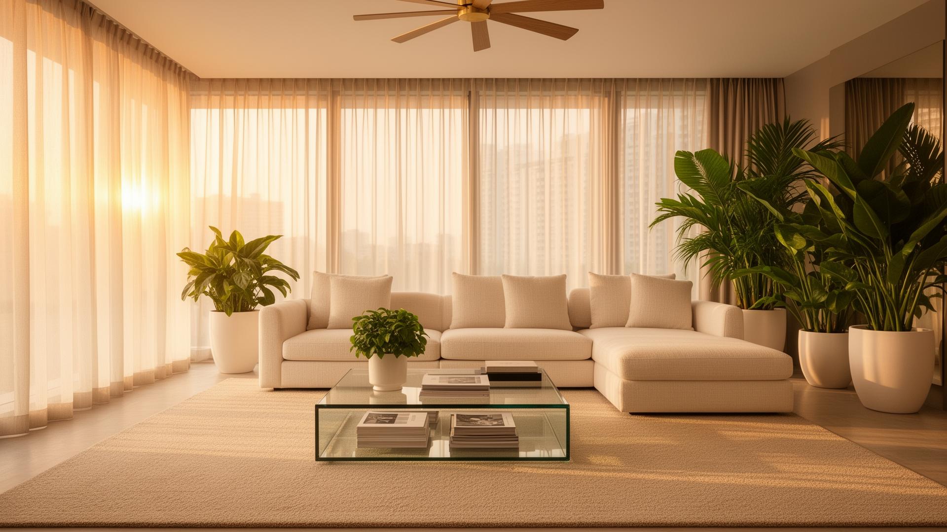 A Singapore living room representing Daniel's approach